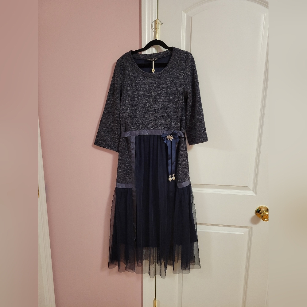 NWT Norm Italian Formal Tulle Dress